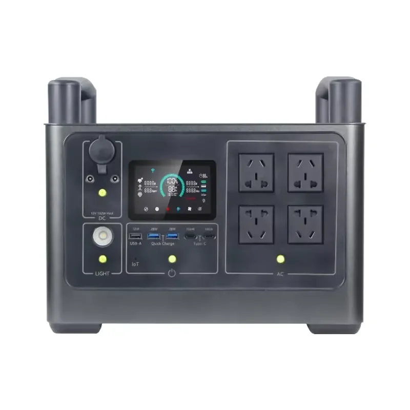 High Efficiency 94 Percent Conversion Rate Portable Inverter Generator with WiFi Bluetooth App Control and LCD Display