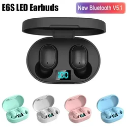 E6S Wireless Bluetooth Earphones Wireless Headphones TWS Headset Noise Cancelling Earbuds with Microphone Headphones for Xiaomi
