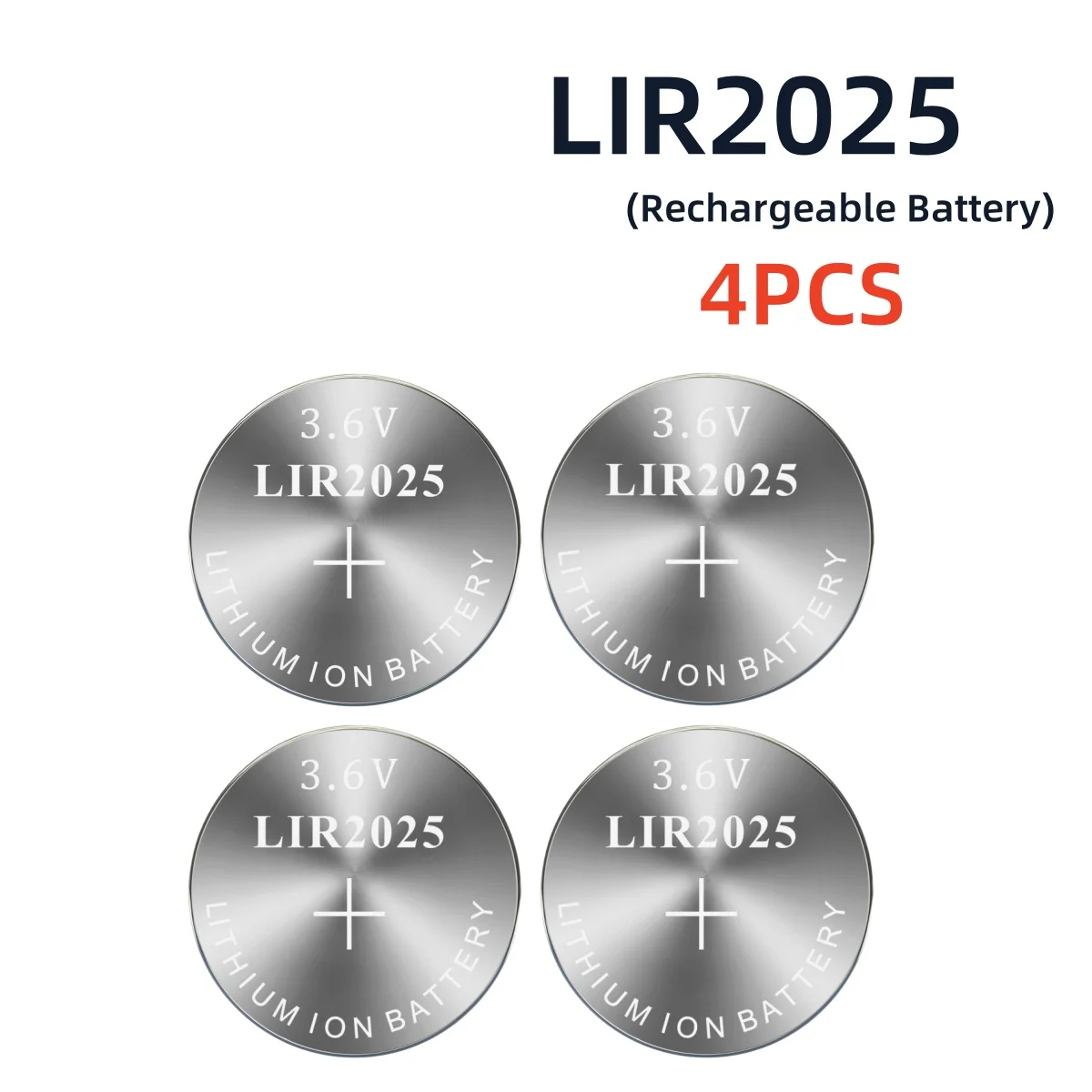1-10PCS LIR2025 LIR 2025 3.6V Rechargeable Lithium Battery For Toy Car Key Scale Remote Control CR2025 ML2025 Button Coin Cells