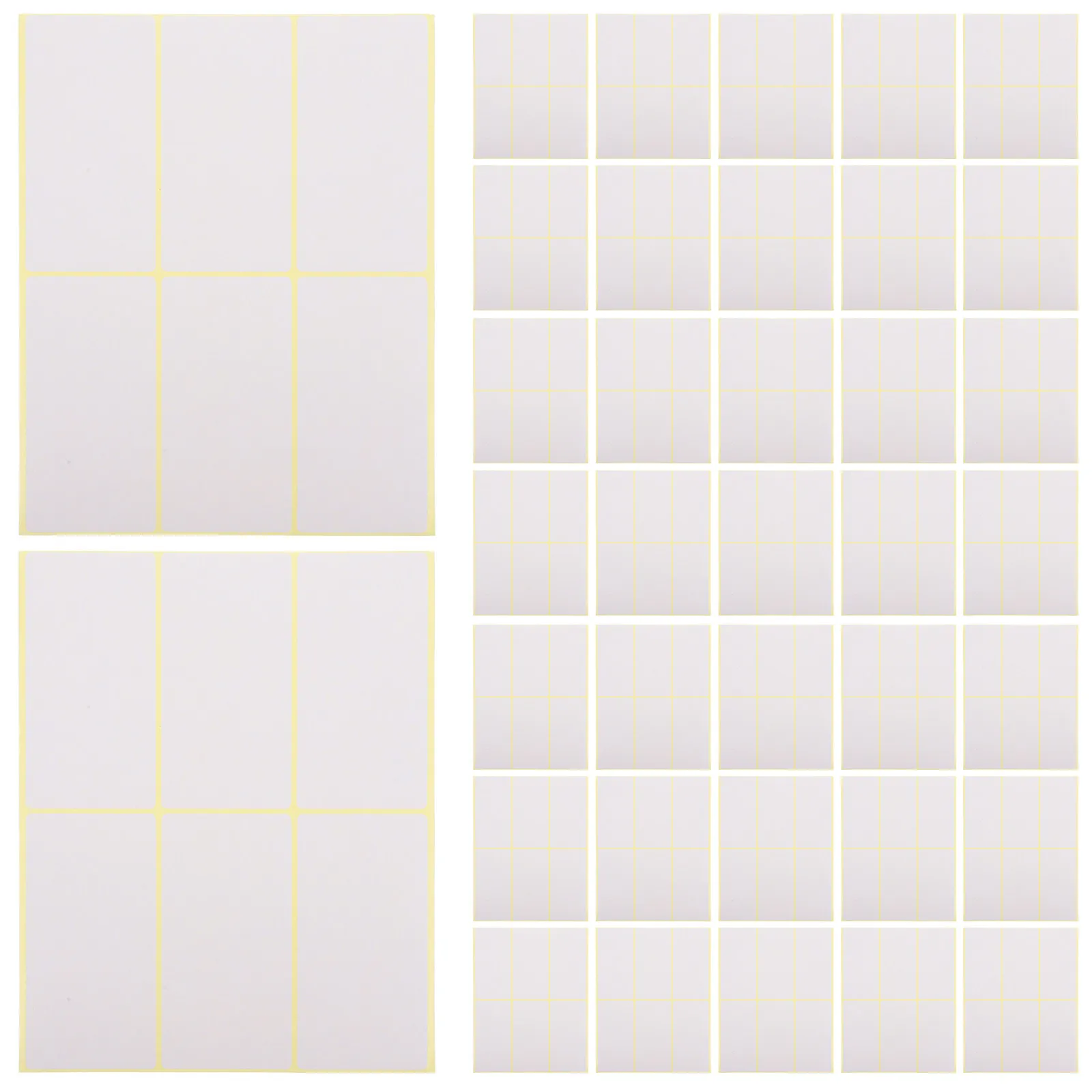 

180pcs Blank Adhesive Labels Sticker Sheets For Kitchen Spice Jars Organization File Folders Label Stickers Sticky Labels Large