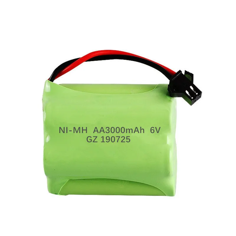 Akumulator NiMH Upgrade 6v 3000mah do zabawek Rc Samochody Czołgi Roboty Pistolety Łodzie AA Ni-MH 2400mah 6v Akumulator 1-10 SZTUK