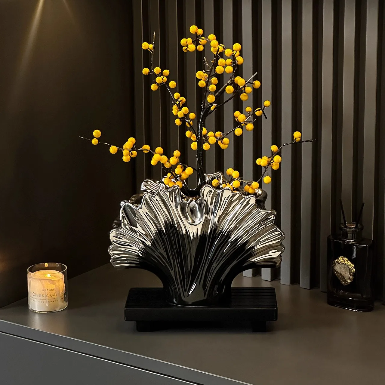 Shell decoration ornaments, light luxury home decor, living room foyer, wine cabinet, TV cabinet, housewarming gifts