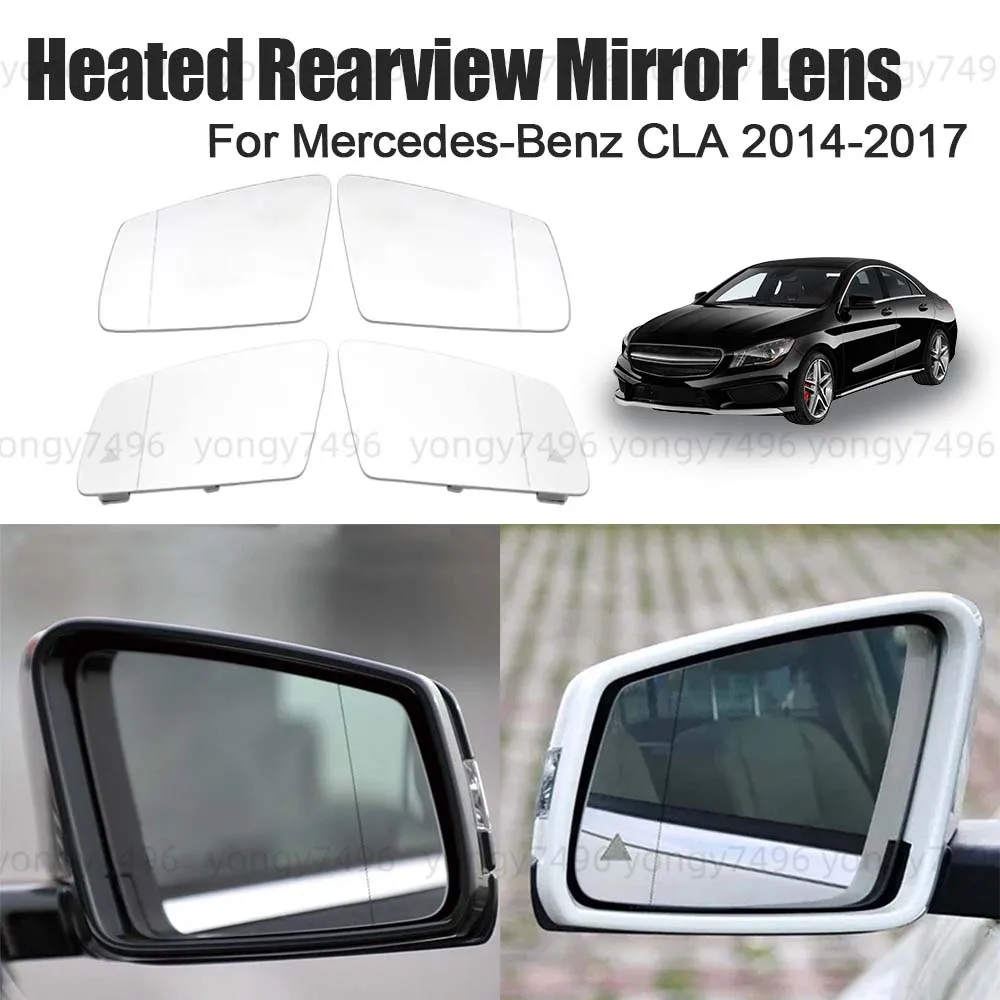 

Replace Car Wide Angle Heated Rearview Mirror Lens For Mercedes-Benz CLA 2014 2015 2016 2017 Cars Accessories Mirrored Glass