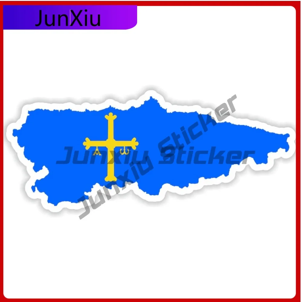 

Asturias Spain Design Funny Bumper Anti Scratch Decoration Sticker Art Helmet Truck Boat Helmet Boat Trendy Motorcycle Wall