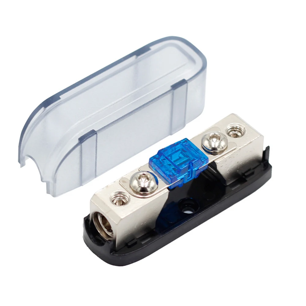 Car Audio Fuse Power Fuse Holder 30-150A Stereo Audio Single Way AGU Fuse Holder Power Distribution Block Fusebox Car Fuse