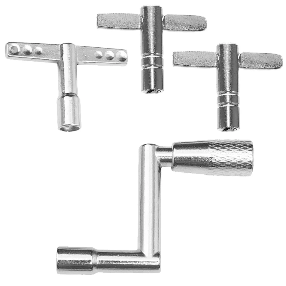 

4Pcs Adjustable Drum Keys Smooth Finish Drum Tuning Tool for Percussion Instruments Repair Wrench Set Accessory