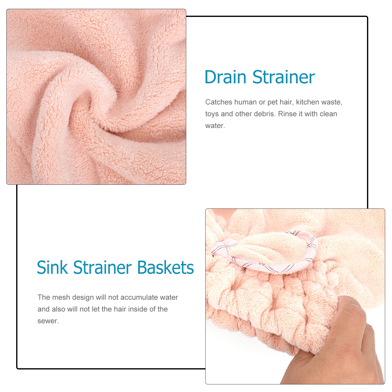

1pc Coral Fleece For Women Quick Dry Bath Hat Face Washing Hands-Free Lightweight Travel Home Use Cap Fast Hair Drying Cap