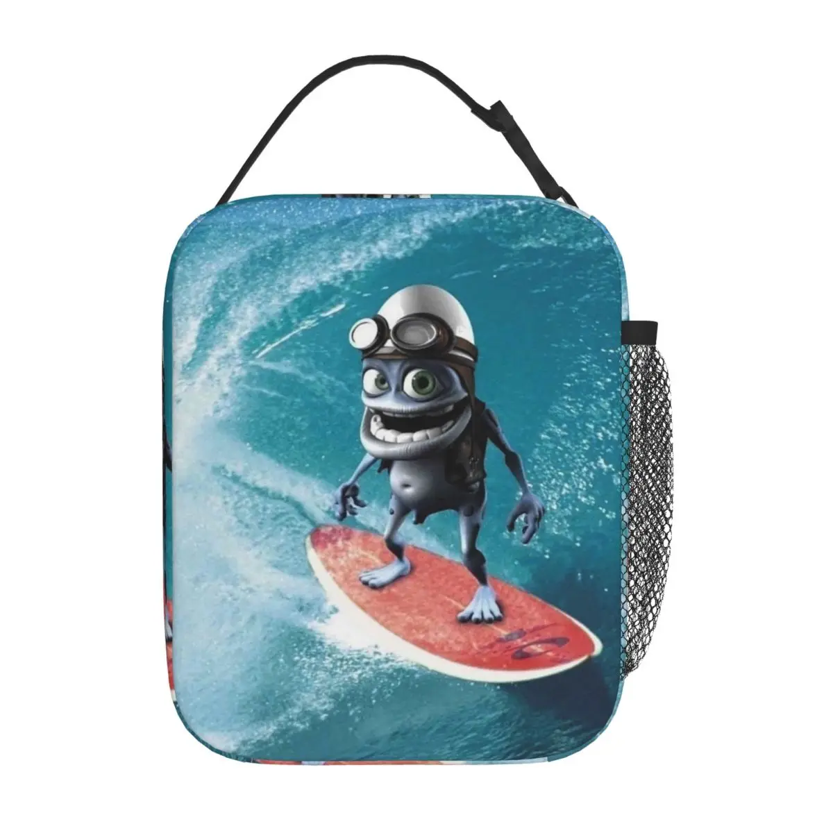 

Сумасшедшая лягушка, мультяшная термоизолированная сумка для обеда для офиса, портативная сумка для еды, контейнер, термохолодильник, ланч-боксы