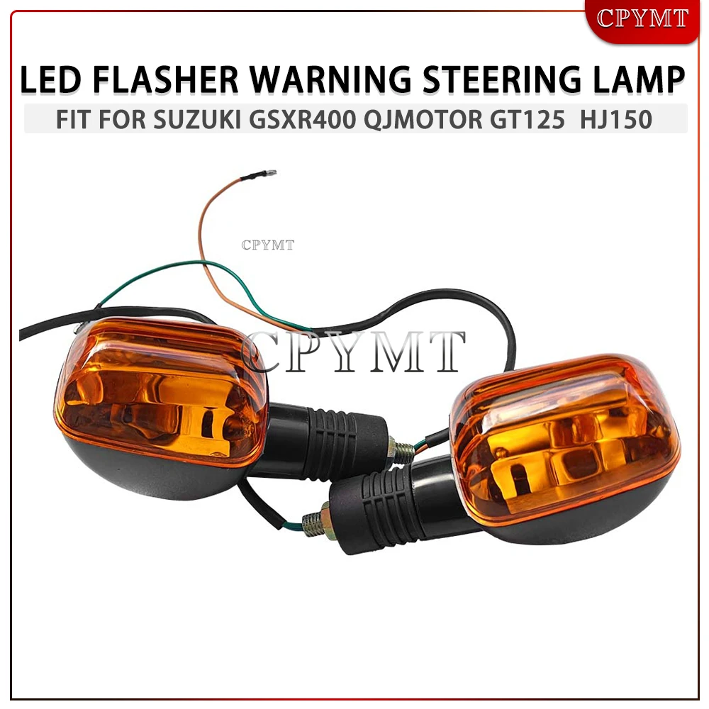 

Motorcycle LED Flasher Warning steering lamp Turn Signal Light Indicator Fit for Suzuki GSX-R400 EN125-2A 2E 2F GT125 HJ150 125