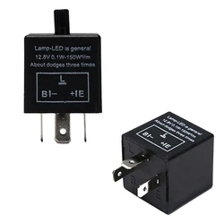 LED Flasher 12V Adjustable Frequency LED CF14 3 Pin Adjust 12V LED Flasher Relay Car Turn Signal Indicator Blinker Light