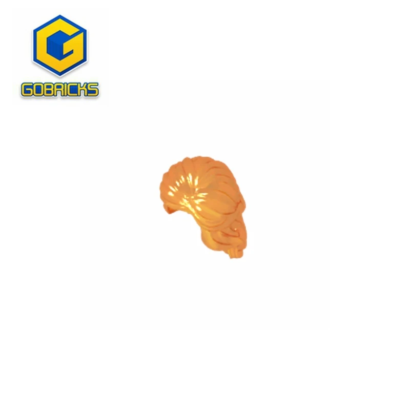 Gobricks GDS-M109 Minifig, Hair Female Mid-Length with Braid Around Sides compatible with lego 59363 Technical Modified