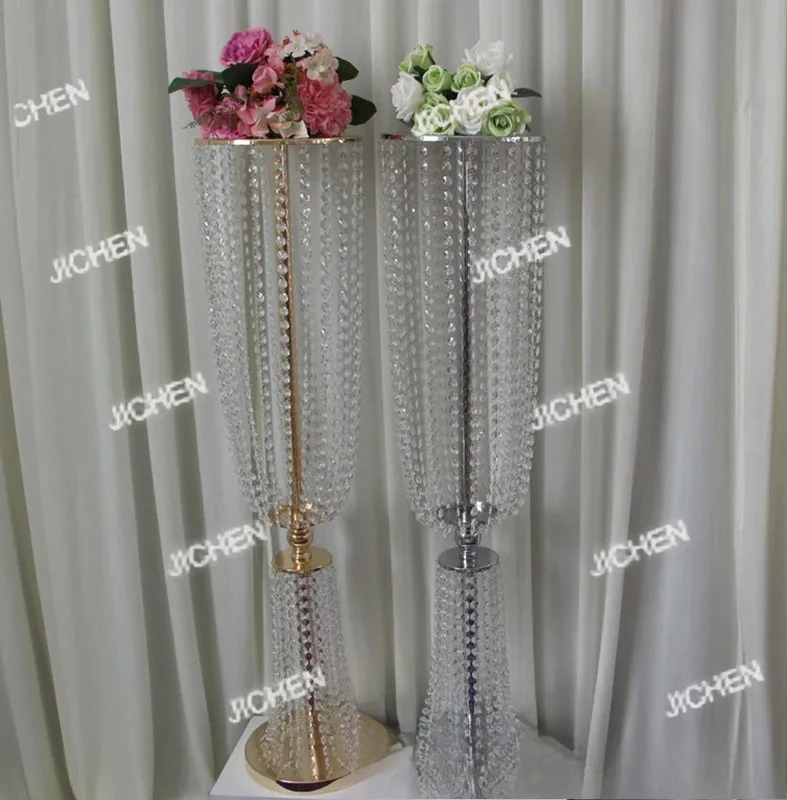 

Новый золотой и серебряный акриловый кристалл с завязкой на талии, дорожное руководство, украшение для свадебного места, реквизит, украшение для приветской зоны