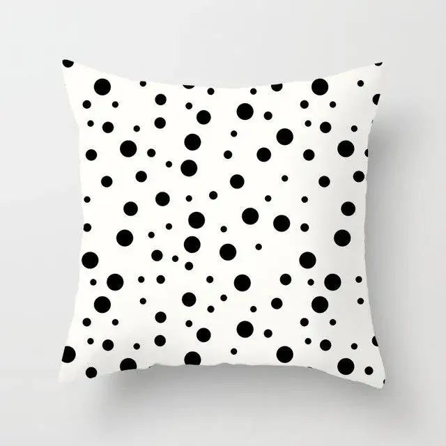 Car Home Living Room Simple Black And White Geometric Cushion Cover Modern Decorative Pillowcase Sofa Sofa Pillow