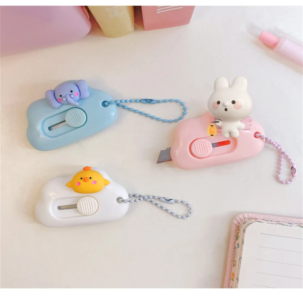 Cloud-Shape Mini Portable Utility Knife Cute Animal Box Opener Paper Cutting Hand Account Tool Express Envelope Opening Knife