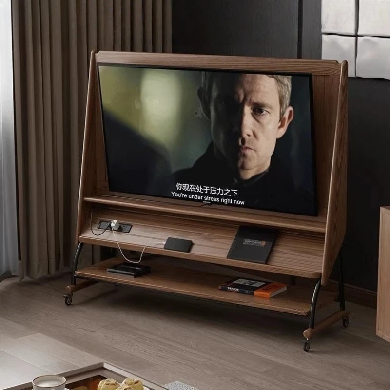 Small apartment TV bracket, modern simple floor storage