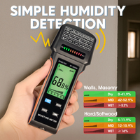 Wood Humidity Detector, BT-5000N Precision Digital Moisture Meter, Wall Dampness Tester, Construction Moisture Sensor,Hydrometer