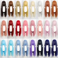 Peluca colorida de 100cm, larga duración, Cosplay, disfraz de Anime, pelucas de fiesta, peluca sintética resistente al calor