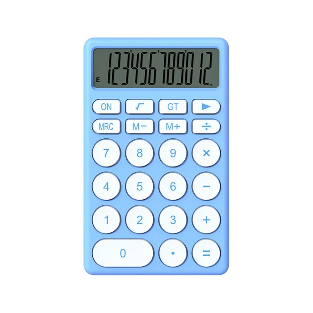 Large Screen Cartoon Calculator Portable Compact Size Handheld Calculator Lightweight Ergonomic Shape Multi-function Calculator