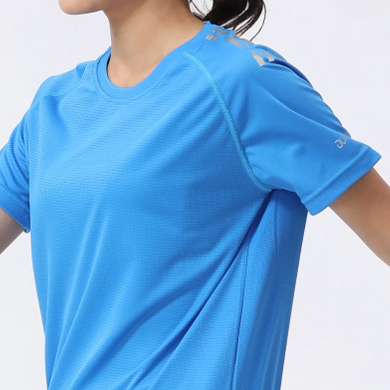 Women Sport T-shirts Quick Dry Print Running Casual Short Sleeve Loose Gym Top Breathable Workout Shirts S-4XL Female Tshirt