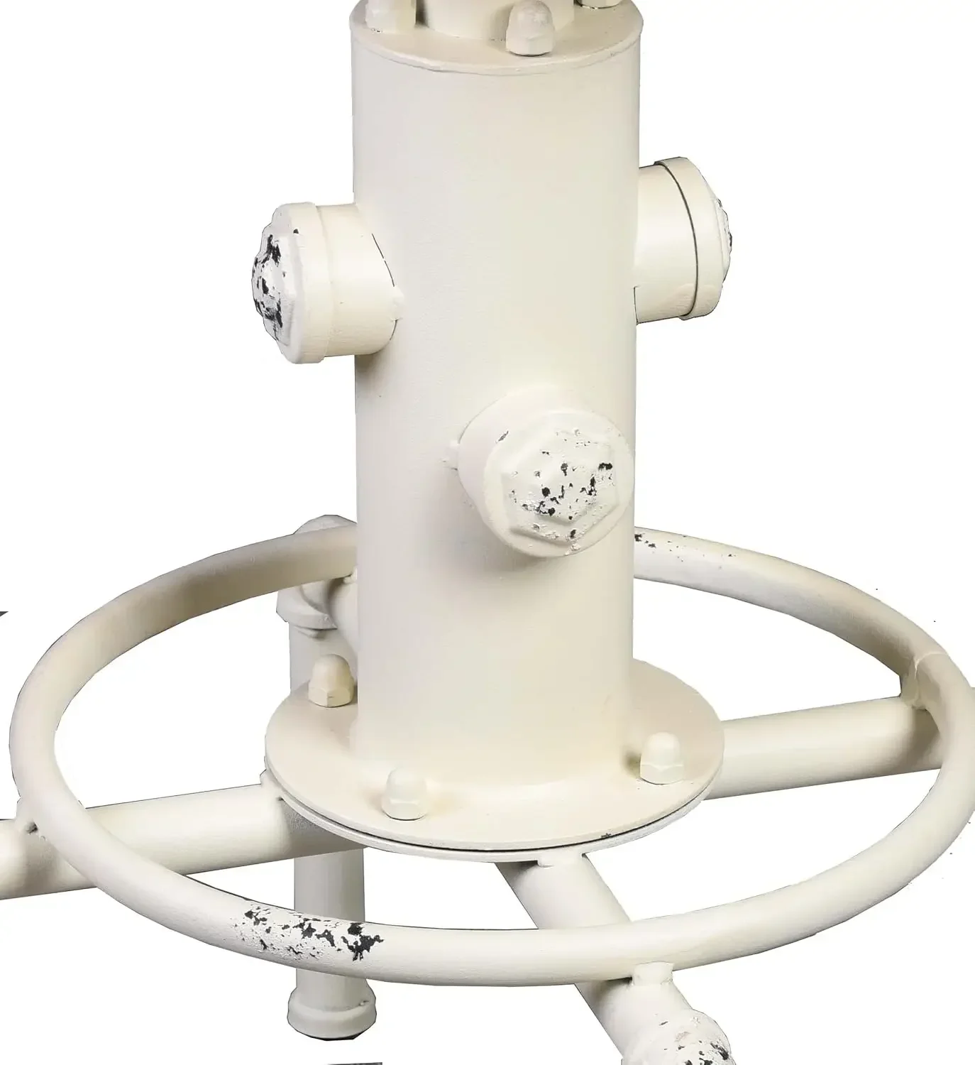 [Best Seller, Limited Stock!]Aged Antique Vintage Industrial Barstool Solid Wood Water Pipe Cafe Coffee Industrial Bar Stool Set