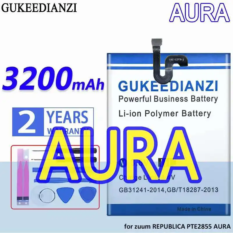 

Для Zuum Republica PTE2855 Aura надежный аккумулятор для мобильного телефона 3200 мАч, высокая совместимость
