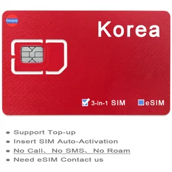 Scheda Sim prepagata corea Jeju, scheda dati 4G corea, operatore SK Telecom, piani dati Internet illimitati Wifi 4G, scheda dati internazionale