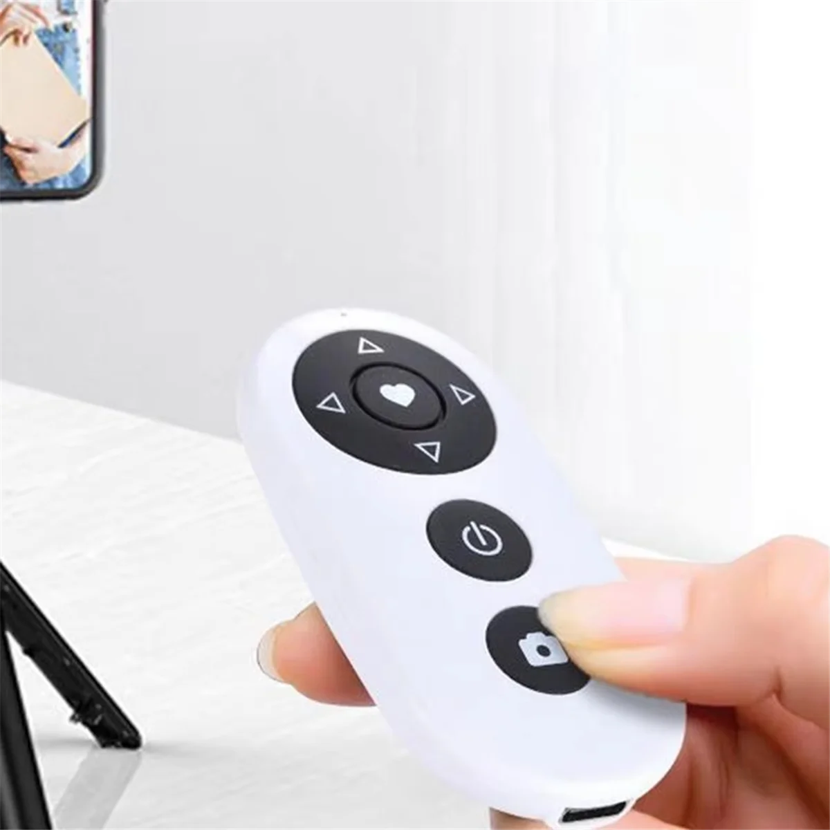 

ABNJ Phone Remote Control Multifunctional for Phonewireless Media Controller Small Presentation Clicker Presentation