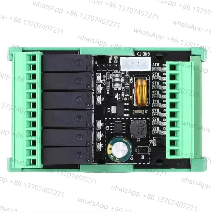 FX2N-14MR PLC مجلس وحدة إخراج التتابع 8 في 6 خارج 24VDC مصدر الطاقة مع قاعدة التناظرية 2AD 0-10 فولت المدخلات عد عالي السرعة