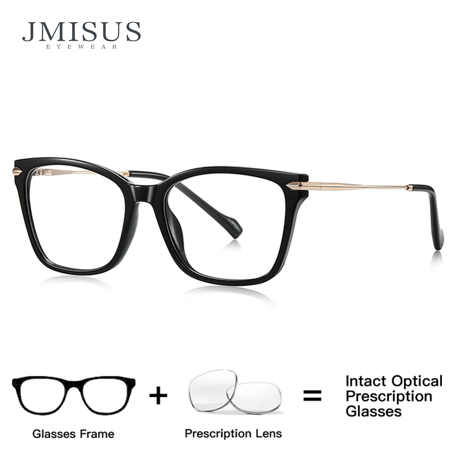 JMISUS 2026 Handmade Acetate Blue Light Blocking Square Progressive Glasses Multifocal Lenses Eyeglasses