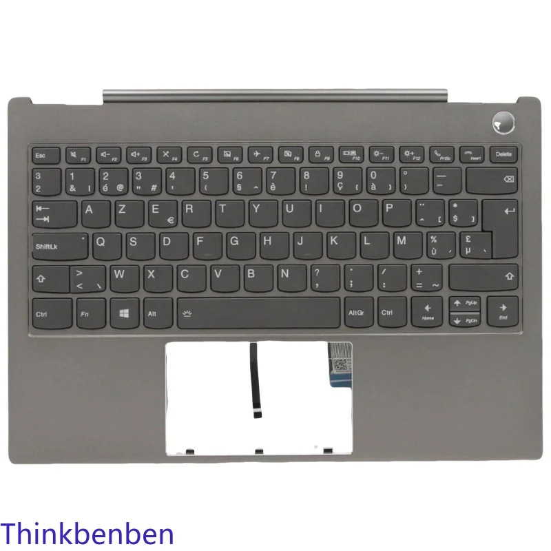 BE Belgian Mineral Gray Keyboard Upper Case Palmrest Shell Cover For Lenovo ThinkBook 13s IWL 5CB0U43211