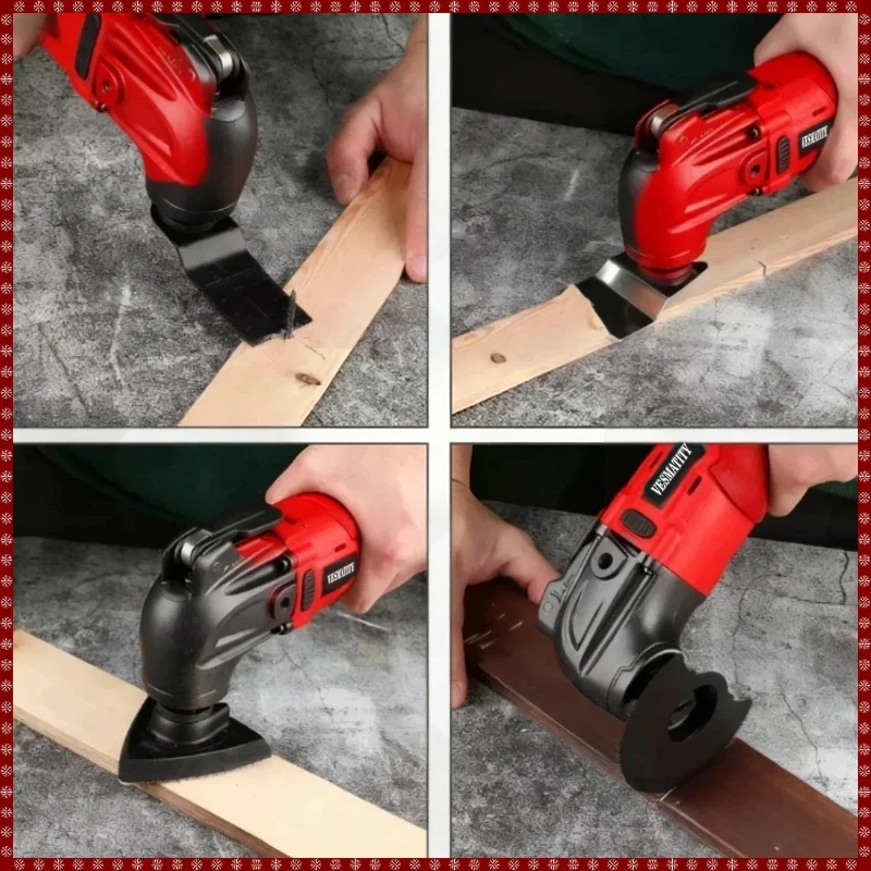 Battery Electric Oscillating Multifunction Tool 6 Gears Cordless Vibration Trimmer Cutting Saw Power Tools For Milwaukee 18V