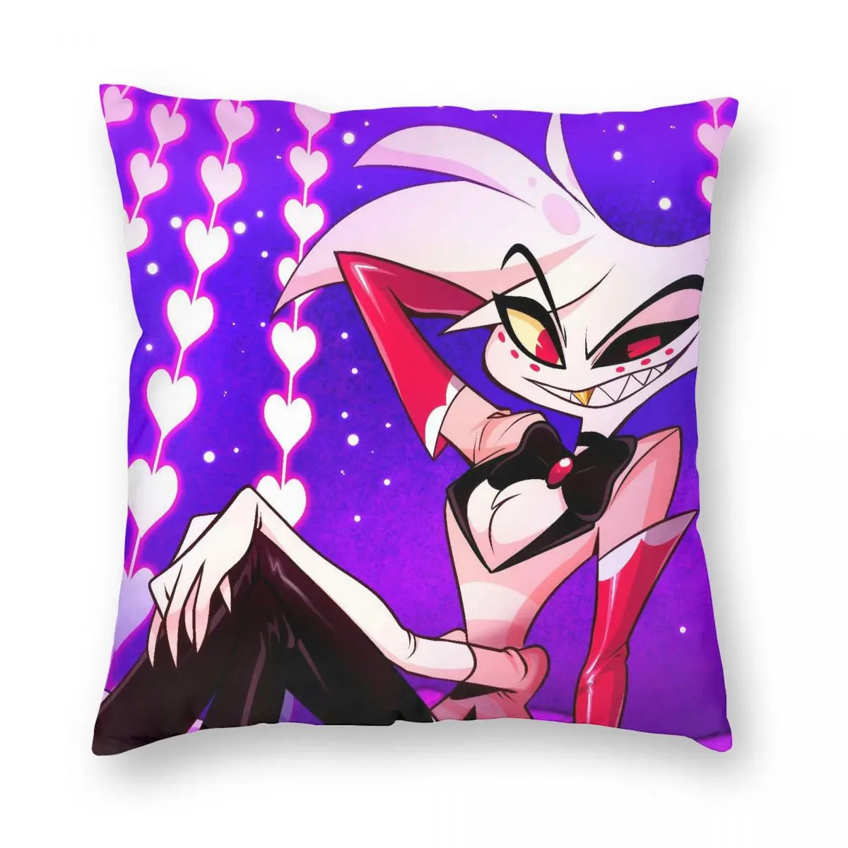 Hazbines Hotel Cushion Cover New TV Show Printed Soft Pillowcase for Home Living Room Bedroom Decoration Nap Companion Office