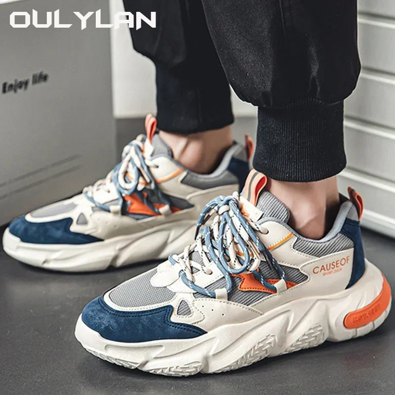 Fashion Sports Running Shoe 2024 Spring Leisure Versatile Youth Men\'s Sneakers Height Increasing Shoes Trend Elevator Shoes