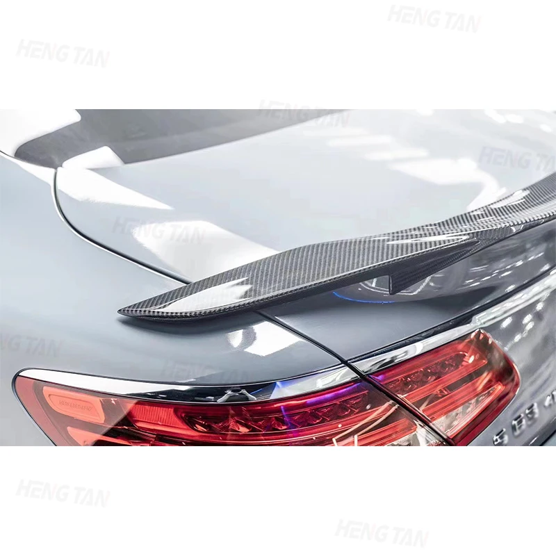 For Mercedes Benz S Class S63 C217 Four Door Carbon Fiber RT2 Style Tail Fins Rear Trunk Spoiler Wing