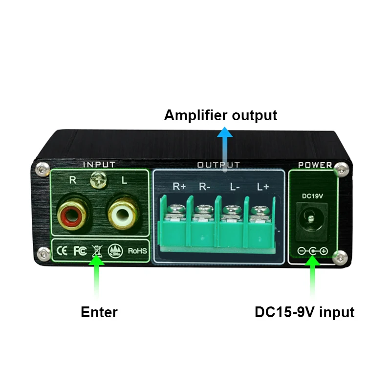 Brzhifi áudio 80wx2 amplificador de potência digital ultra-baixa distorção ma12070 amplificador de som estéreo de alta potência mini tamanho 2.0