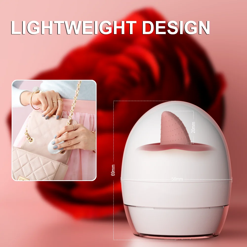 هزاز متأرجح قوي للنساء ، محفز الحلمة البظر ، لعق اللسان ، 10 أوضاع تهتز ، سلع للبالغين ، ألعاب جنسية