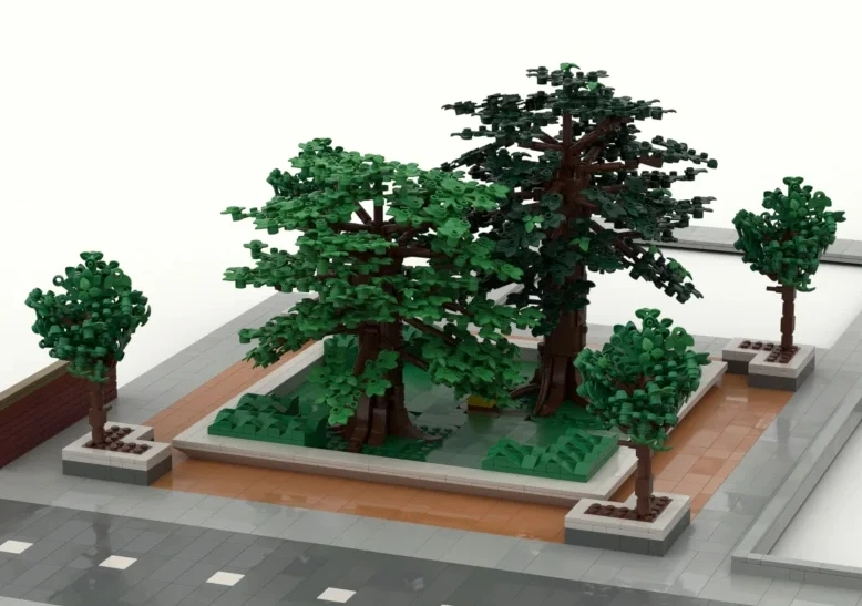 MOC Creative street view Model Building Block Architecture DIY Education Assembly Model Toy