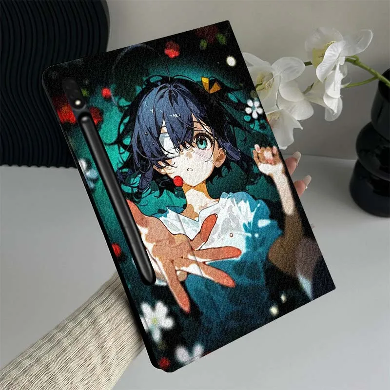

Cute Chunibyo Takanashi Rikka Tablet Case For Samsung Galaxy Tab S7 S8 S9 S10 FE Lite Gift