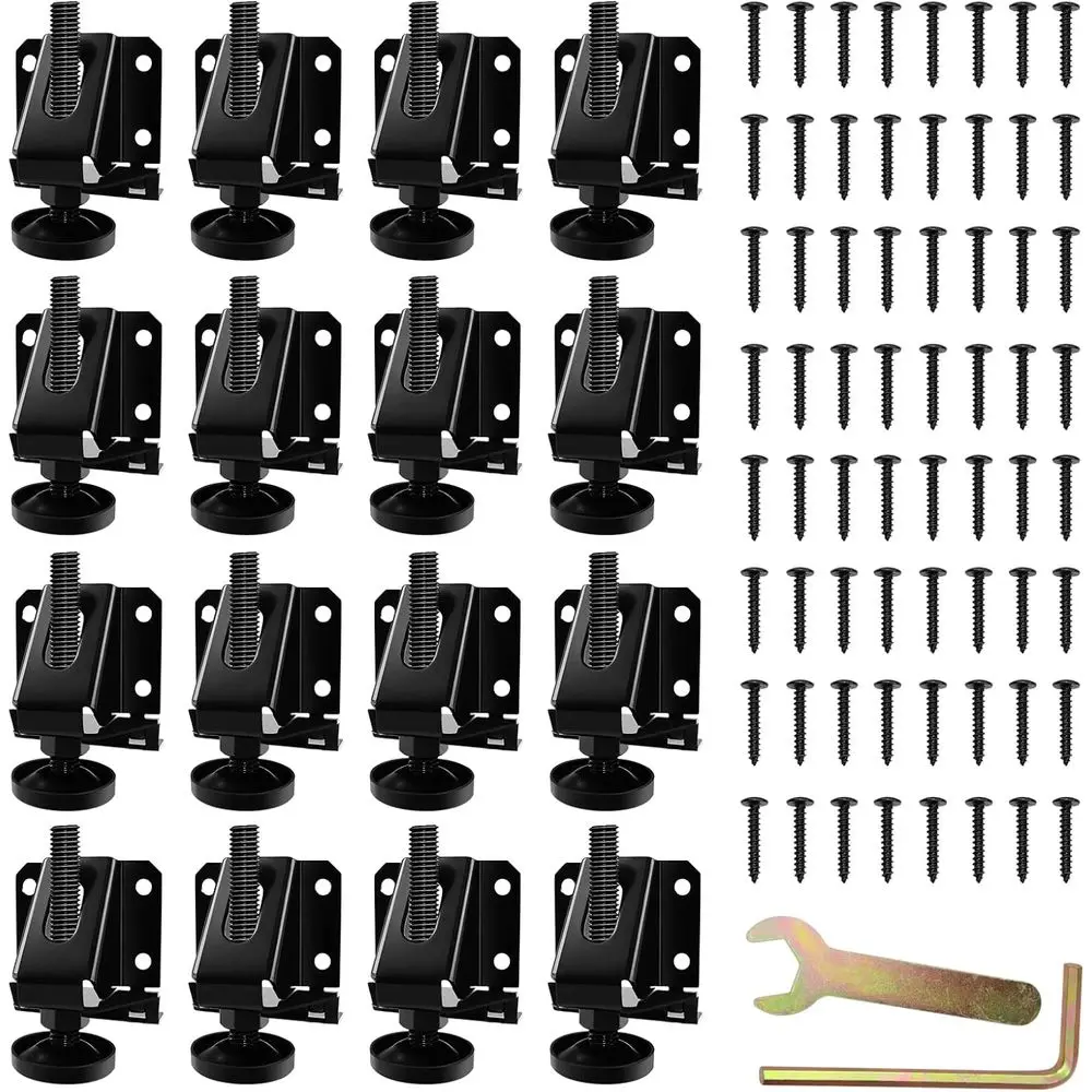 

Adjustable Leveling Feet for Furniture, Hexagon Nuts, Legs Levelers, Suitable for Table, Cabinet, Workbench, Shelving Units