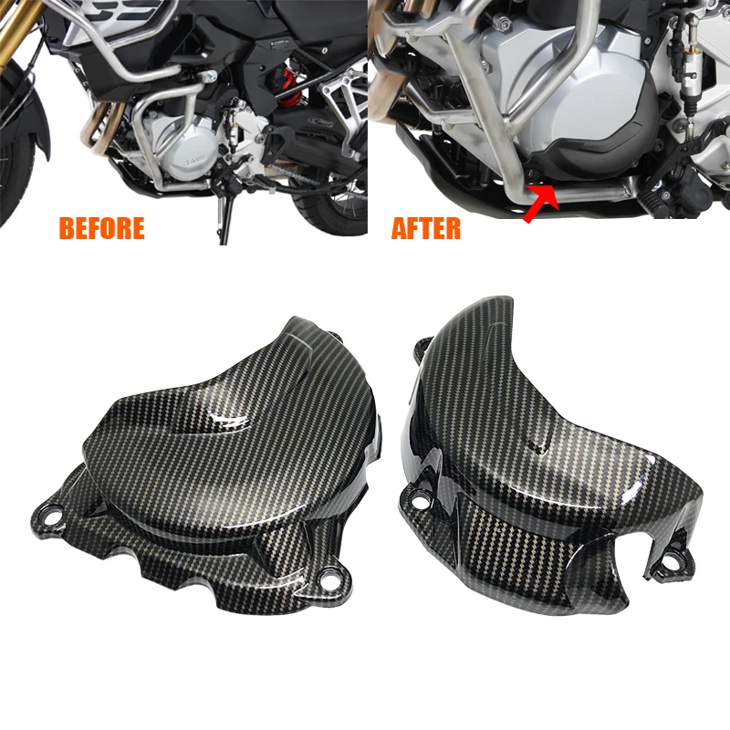 

F750GS F850GS Engine Cylinder Cover Head Protection Clutch Guards For BMW F750 GS F850 GS ADV Adventure 2018-2022 Carbon Look