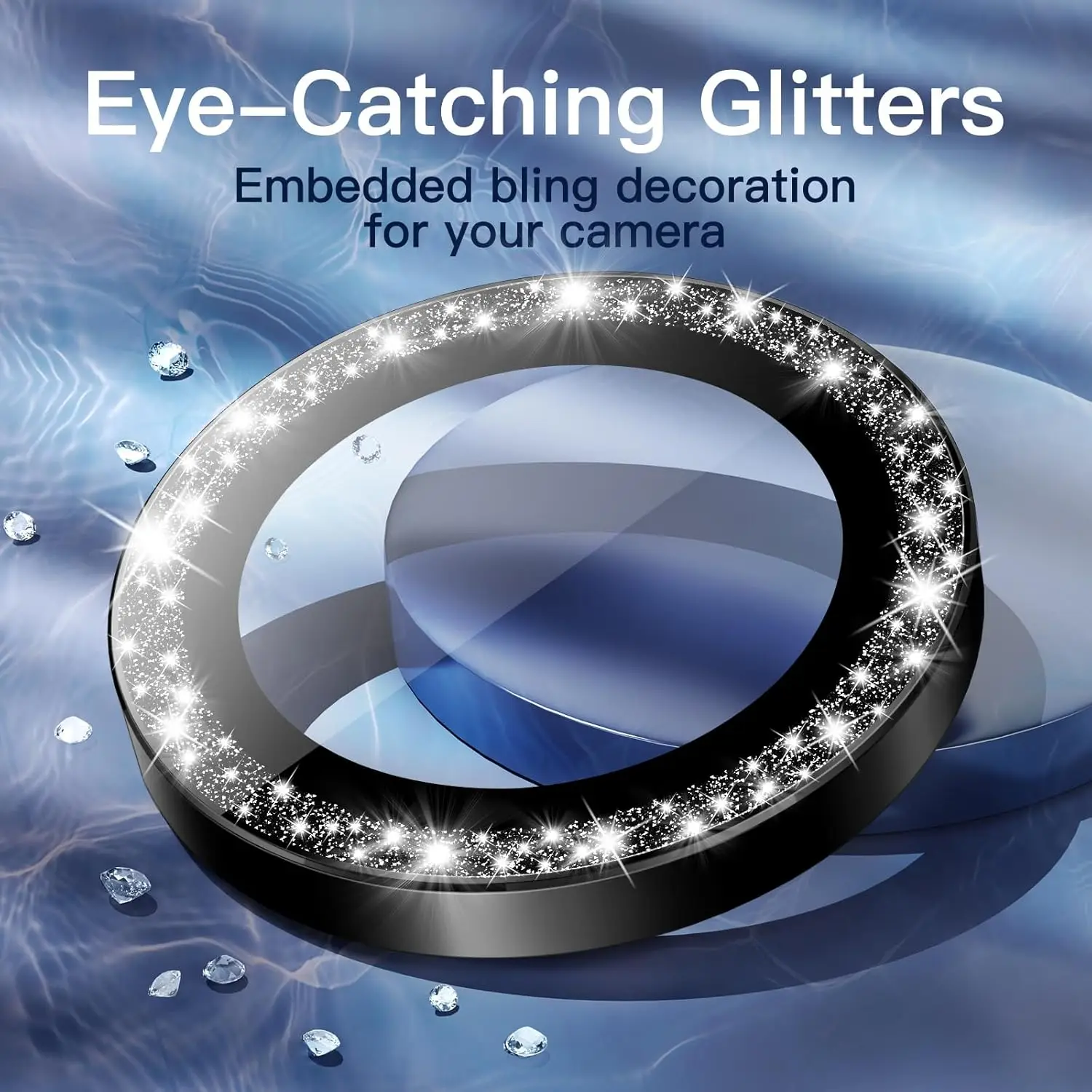 1-3 قطعة بلينغ بريق عدسة الكاميرا حامي غطاء آيفون 16 17Pro ماكس 15 زائد 14 13 Mini 17 حماية الملحقات #2