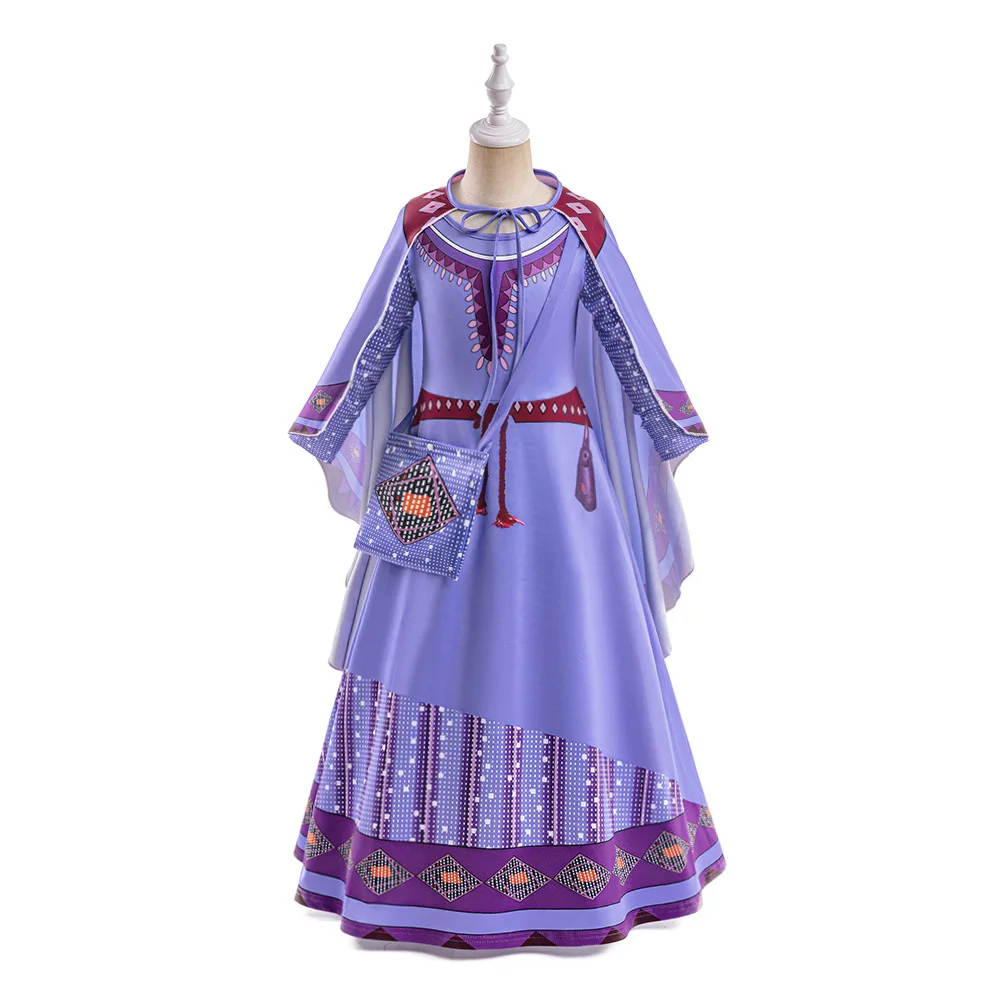 Ausgefallenes Film-Wunsch-Langarm-Partykostüm für Mädchen, Karneval, Halloween, Weihnachtskostüme, Geburtstagskleid für Mädchen, Hochzeitsballkleid – Detail 6