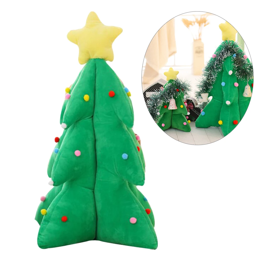 

Music Christmas Tree Pillow LED Christmas Themed Throw Pillow Gifts for Home Sofa Chair (30cm 0.4KG Without )