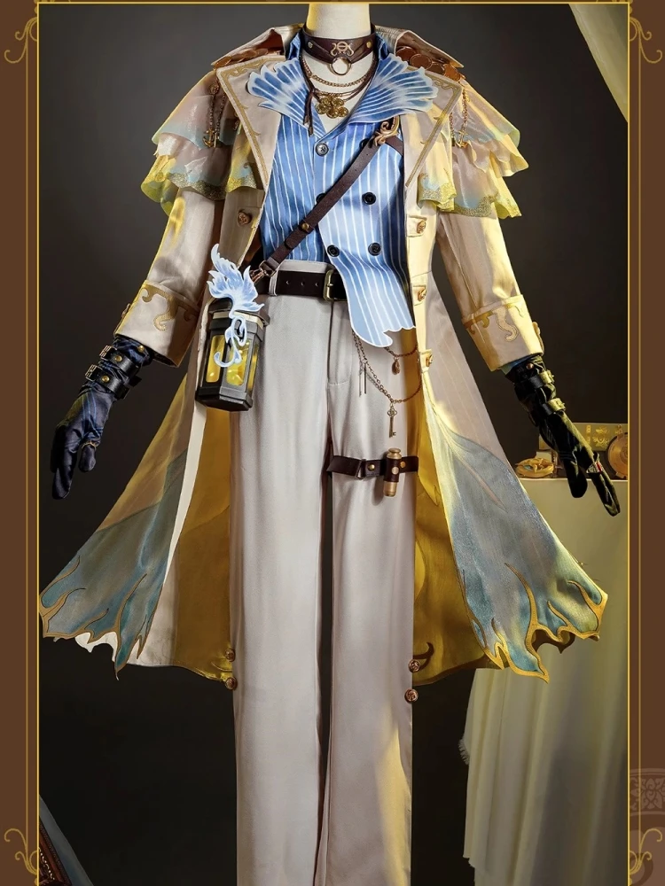 Game Identity V Naib Subedar Cosplay Uniform Anime Men Fashion Costume Mercenary Role Play Clothing Halloween Party Suit New