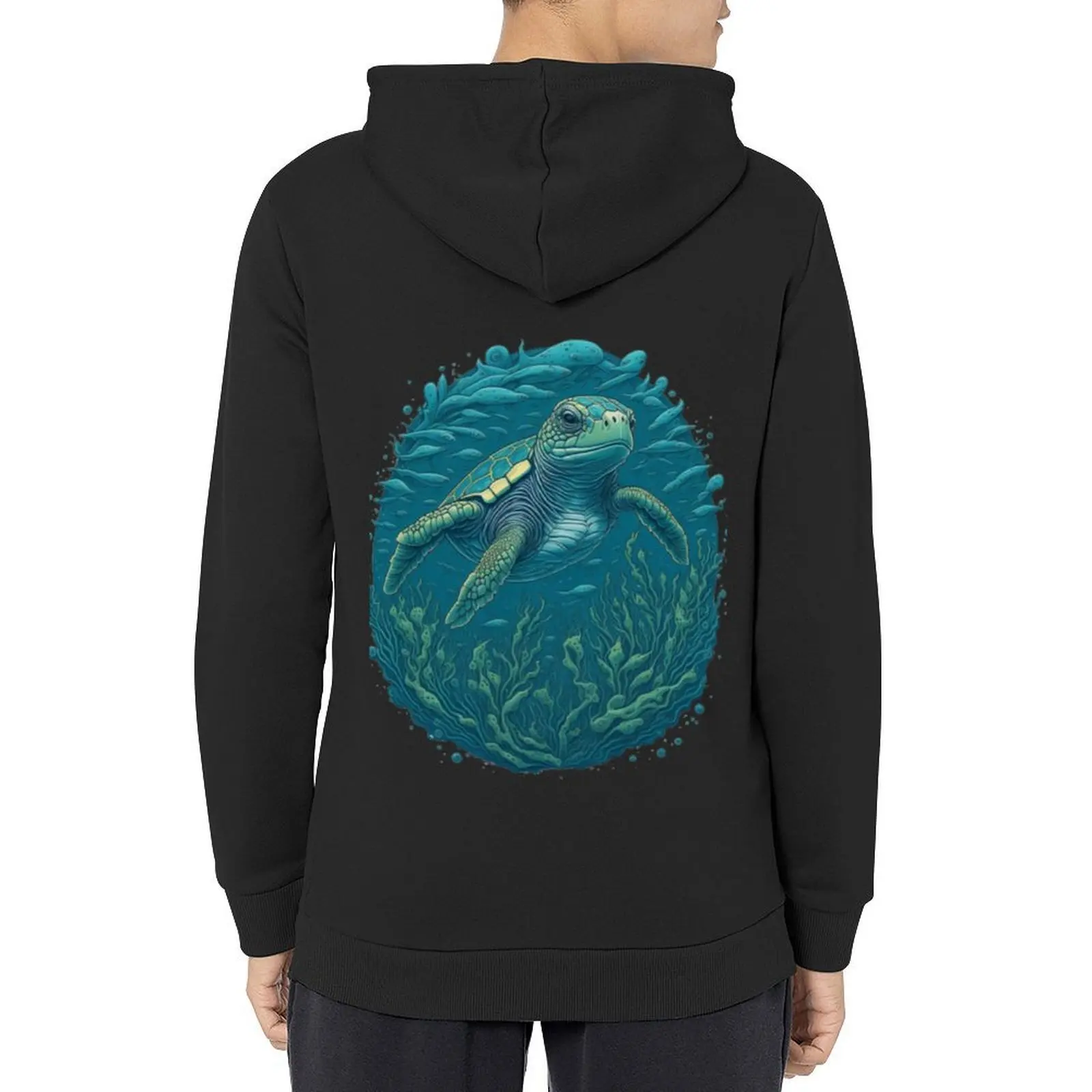 

Baby Sea Turtle Hoodie aesthetic clothing mens clothes fashion men korean clothes hoodie man