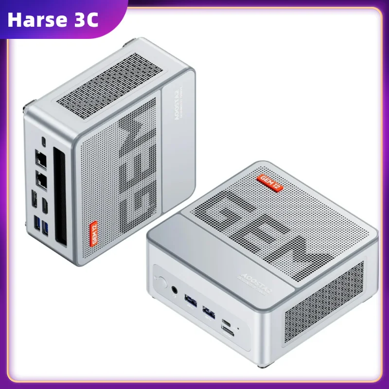 GEM12 AMD Ryzen 7 8845HS/R7 7840HS/R9 6900HX Gamer Mini PC Windows11 DDR5 32GB 1TB PCie4.0 NVMe SSD Wifi6 BT5.2 office Computer