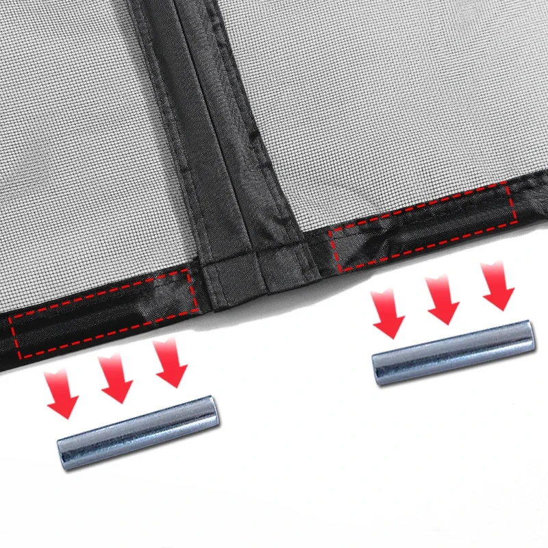 Mosquito net magnetic screen air curtain invisible curtain customized size，Magnetic window Screen,strong suction power，summer