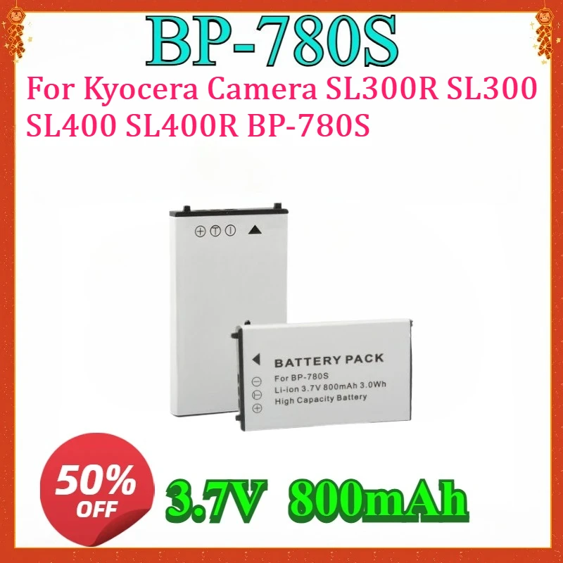 

New For BP-780S BP780S Replaceable Battery for Kyocera Camera SL300R SL300 SL400 SL400R BP-780S SL300RT Rechargeable Lithium