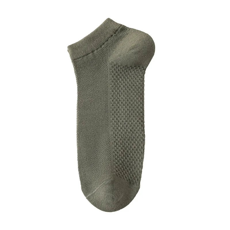 

Летние мужские спортивные носки из чистого хлопка: влагоотводящие, дышащие, дезодорирующие, с коротким голенищем, сетчатые, тонкие, с массажной подошвой, простые.