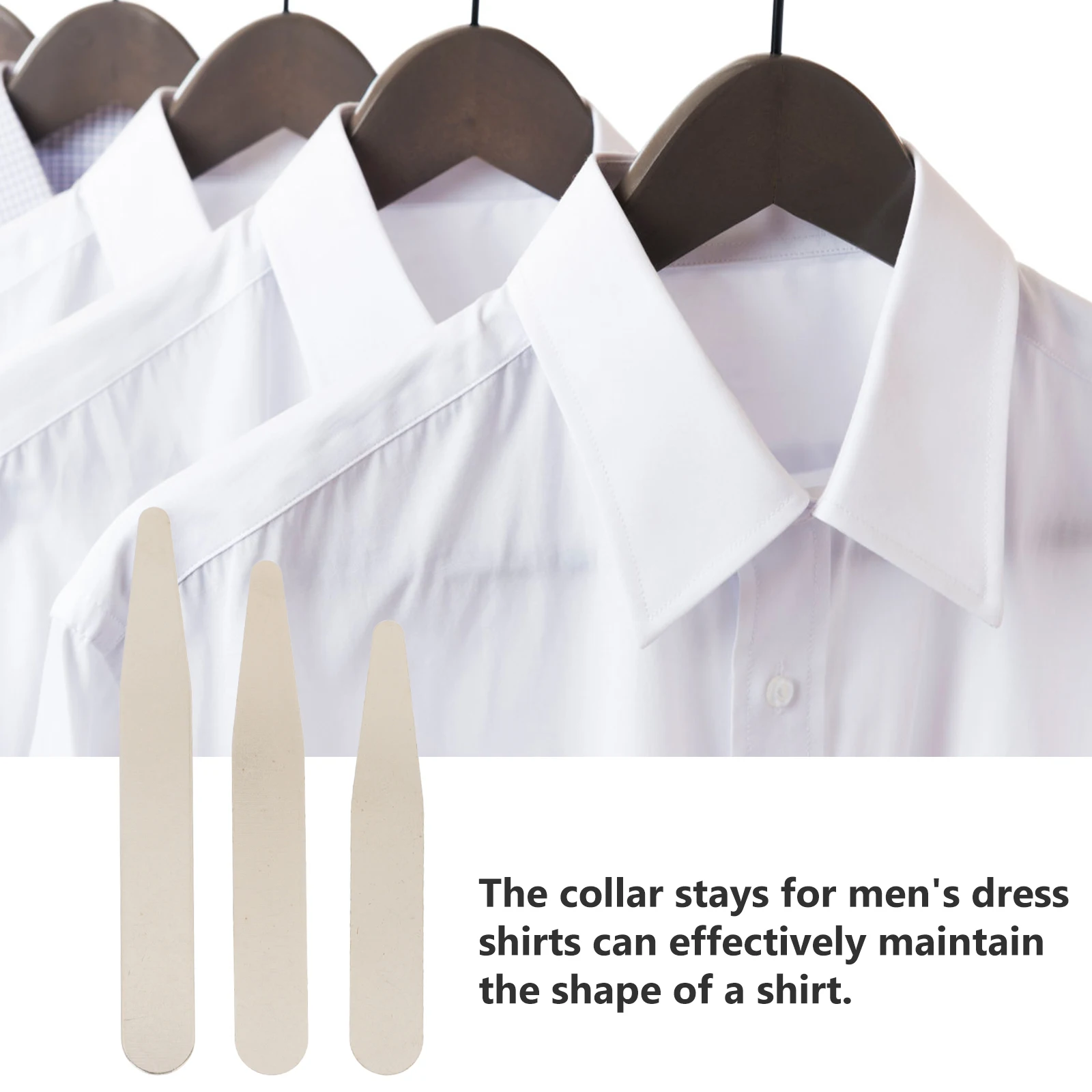 

36 Pcs Shirt Neckline Men Collar Inserts Shirts Shapewear Mens Accessories for Men's
